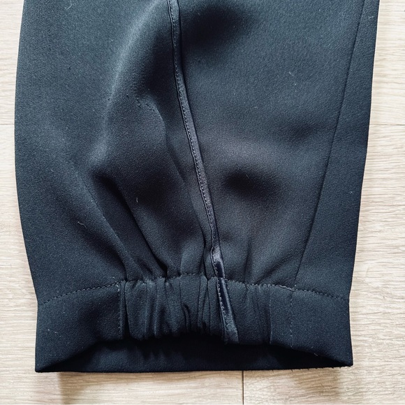 VINCE / Satin Piped Wrap Seam Pant / Navy Blue / Large - Picture 7 of 12